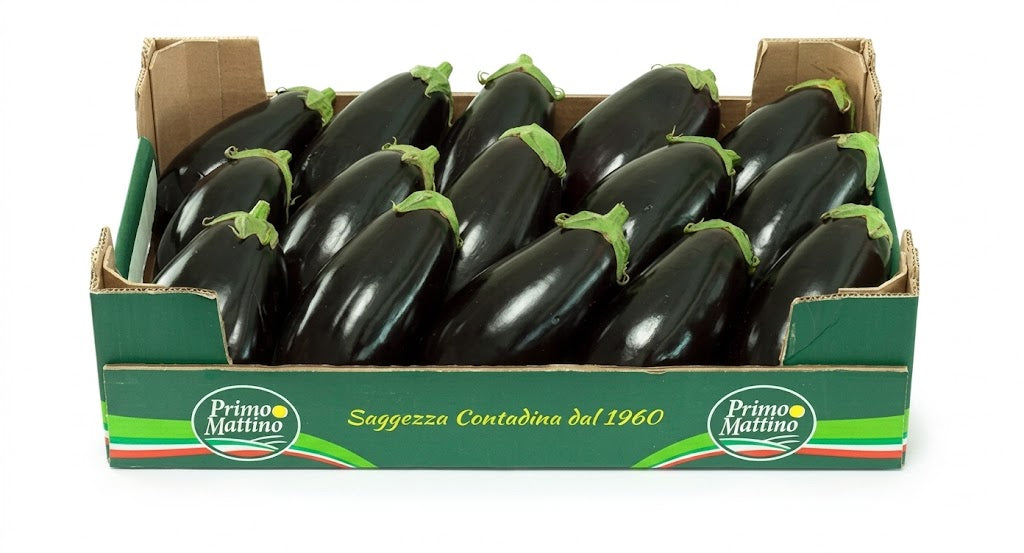 🍆 CASSETTA DI MELANZANE NERE | 5 kg