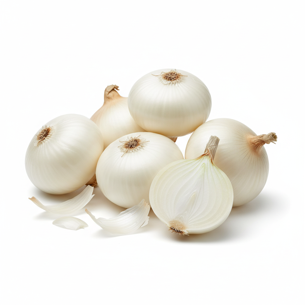 🧅 Cipolla Bianca a Km 0 – Confezione da 600g