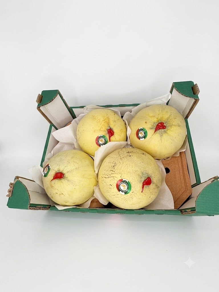🍈 Cassetta di Melone Liscio Premium – Formato Scorta da 6 kg