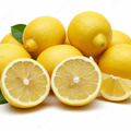 limoni sfondo bianco